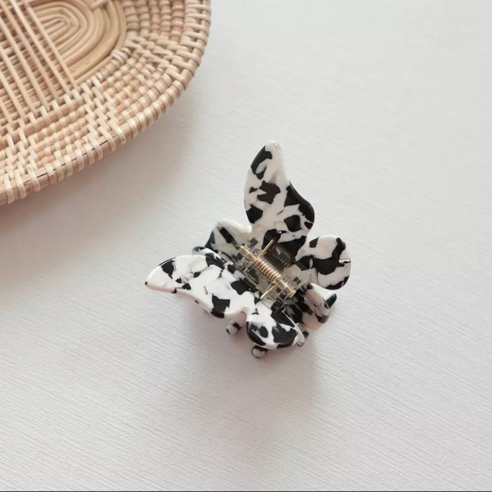 Korean Butterfly Marbel Hair Claw Barrette